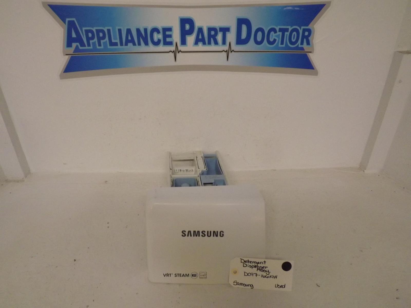 Samsung Washer DC97-16619H Detergent Dispenser Assembly Used Samsung Washer DC97-16619H Detergent Dispenser Assembly Used